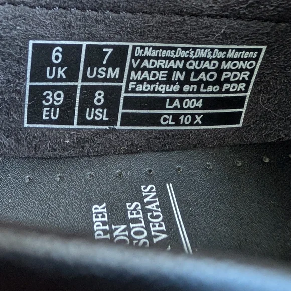 Dr. Martens Vegan Adrian Felix Platform Tassel Loafers - Black - Picture 9 of 9